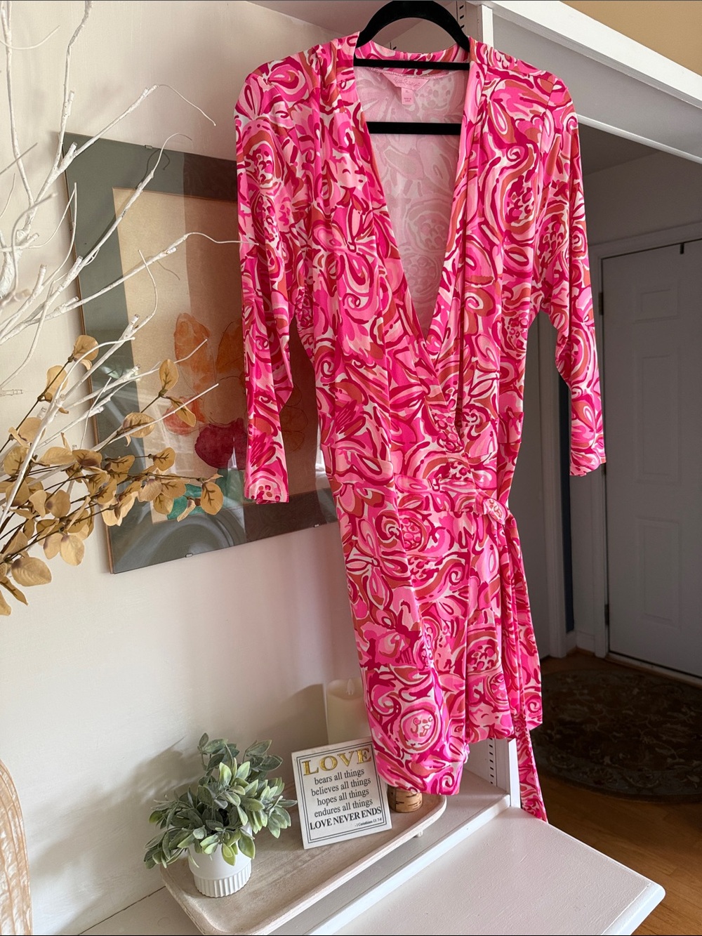 Lilly Pulitzer pink swirl romper
